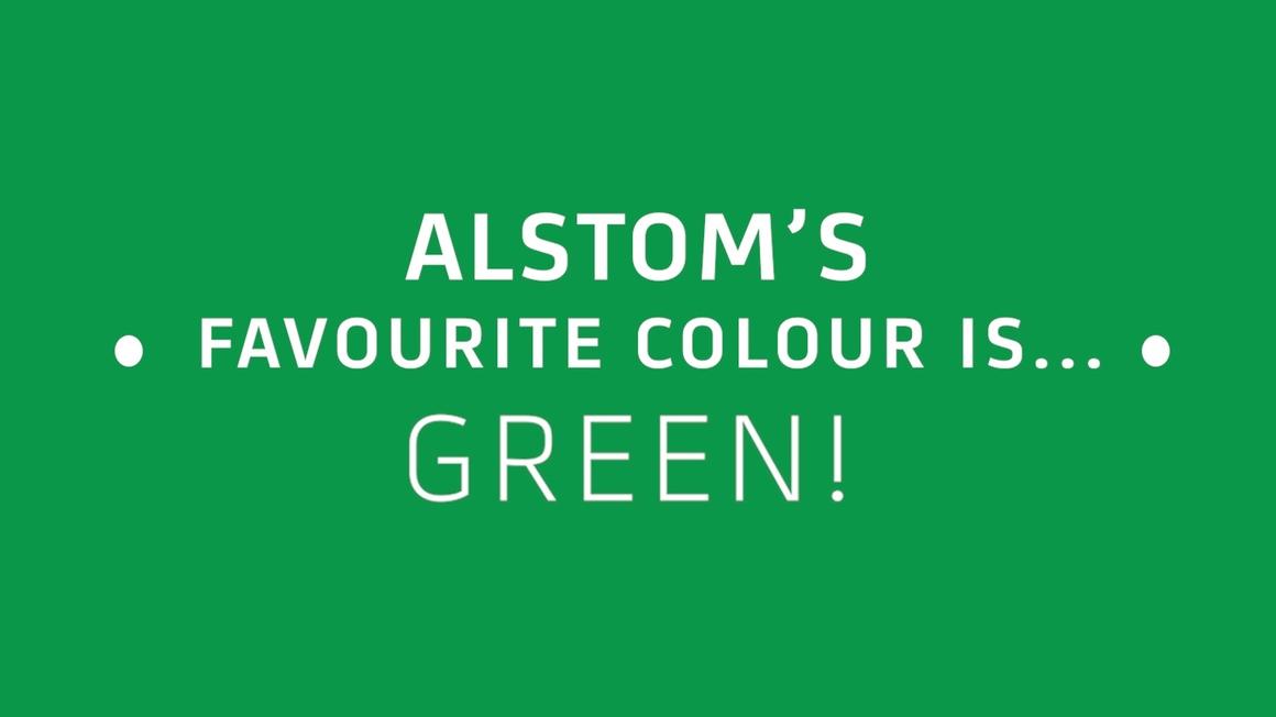 Alstom's favourite colour is... GREEN
